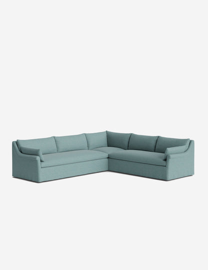 Portola Rolled Arm Luxe Depth Slipcover Corner Sectional Sofa