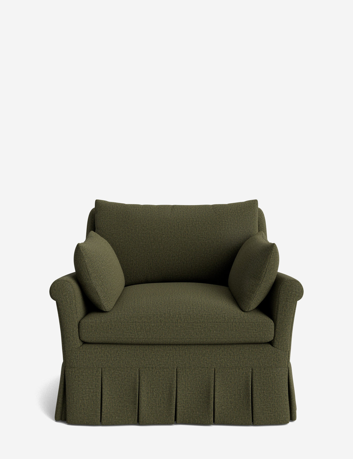 Portola Rolled Arm Pleated Accent Chair
