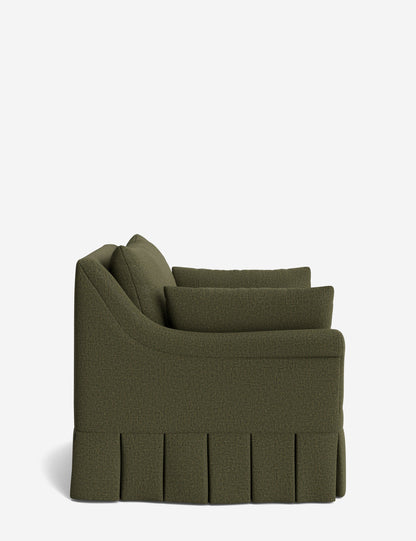 Portola Rolled Arm Pleated Accent Chair
