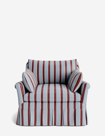 Portola Rolled Arm Pleated Accent Chair