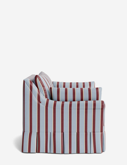 Portola Rolled Arm Pleated Accent Chair