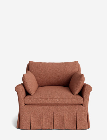 Portola Rolled Arm Pleated Accent Chair