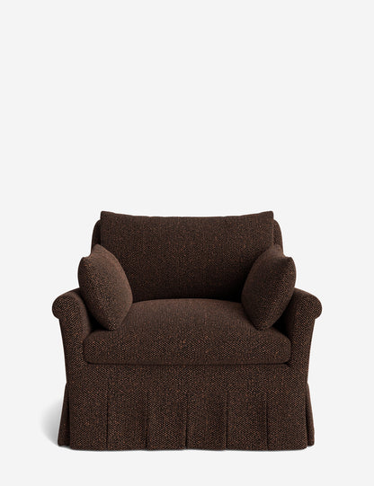 Portola Rolled Arm Pleated Accent Chair