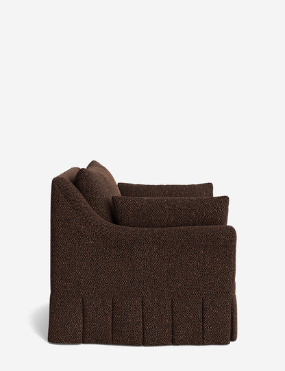 Portola Rolled Arm Pleated Accent Chair