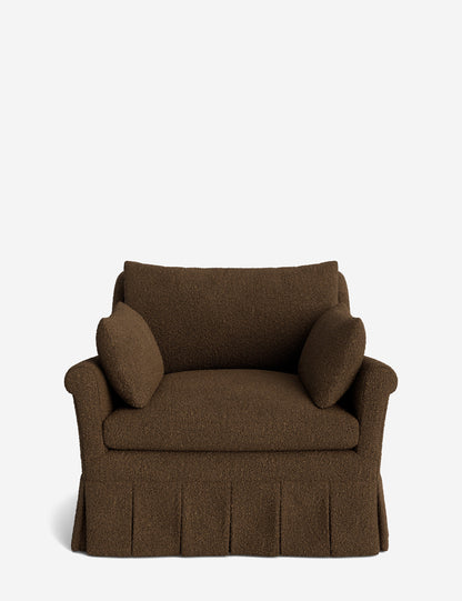 Portola Rolled Arm Pleated Accent Chair