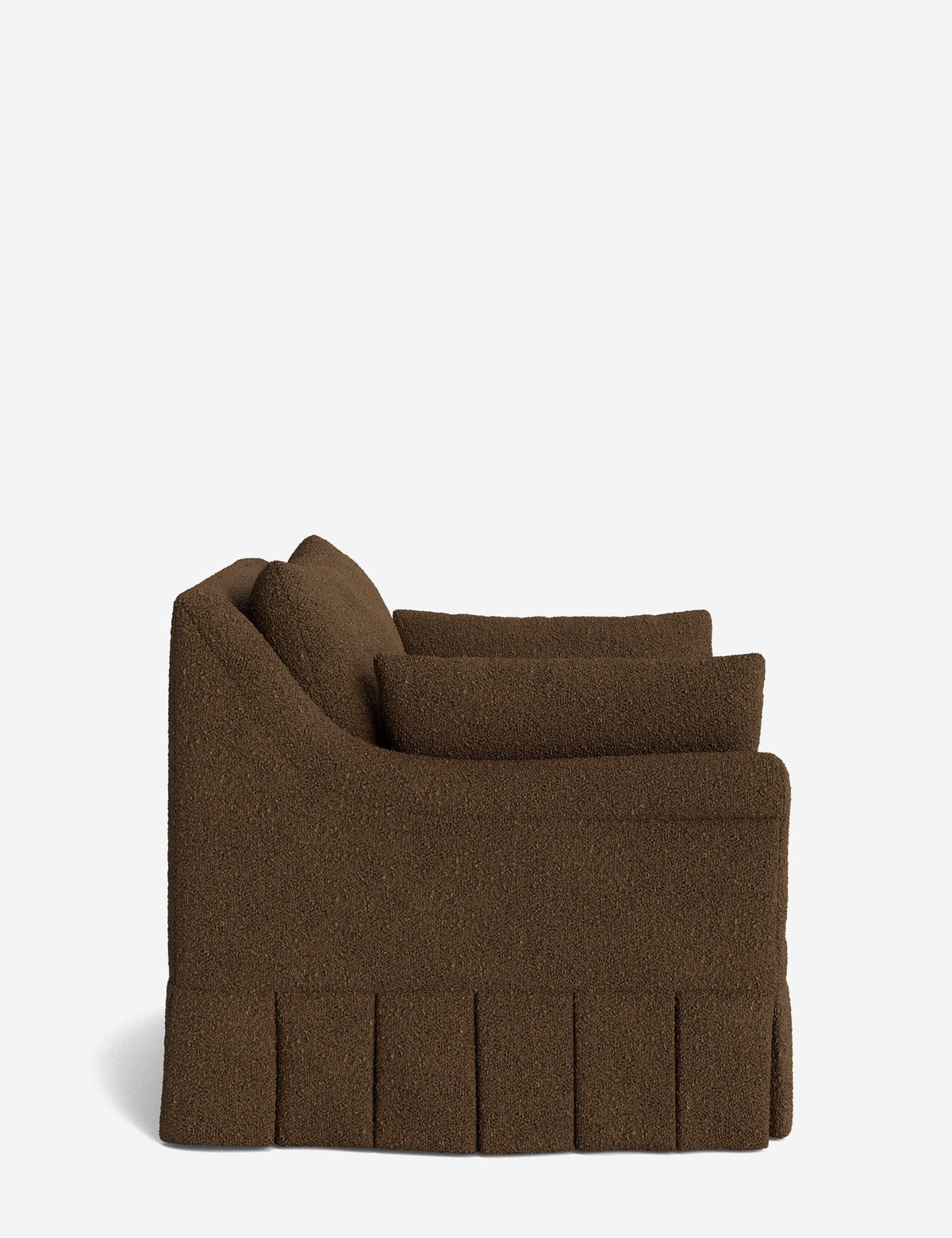 Portola Rolled Arm Pleated Accent Chair