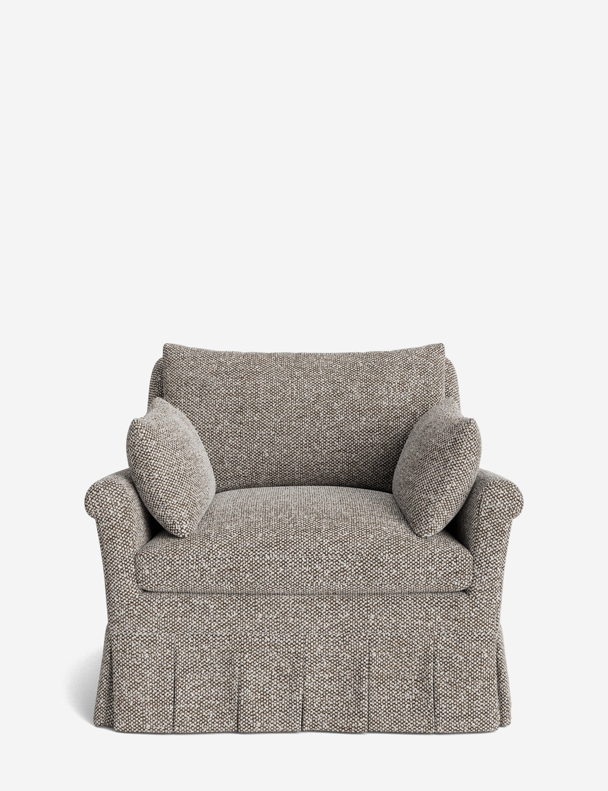Portola Rolled Arm Pleated Accent Chair