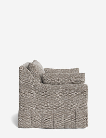Portola Rolled Arm Pleated Accent Chair