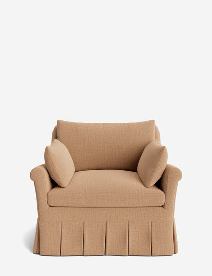 Portola Rolled Arm Pleated Accent Chair