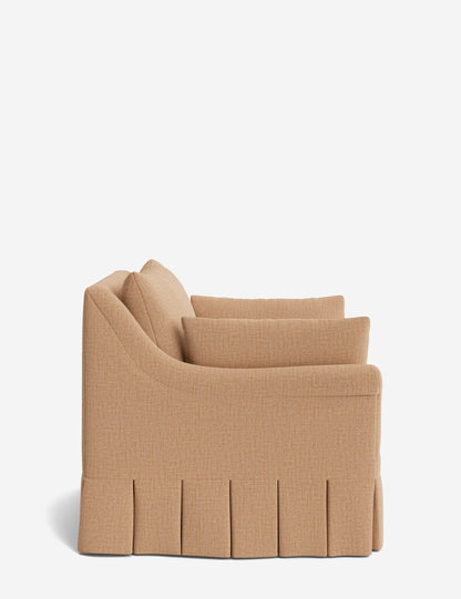 Portola Rolled Arm Pleated Accent Chair