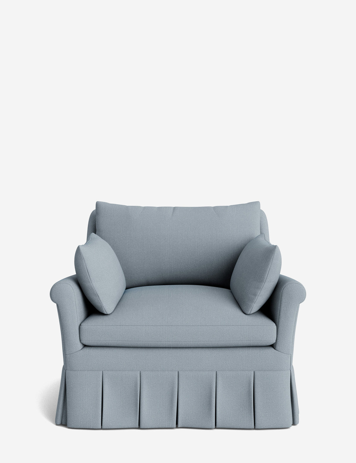 Portola Rolled Arm Pleated Accent Chair