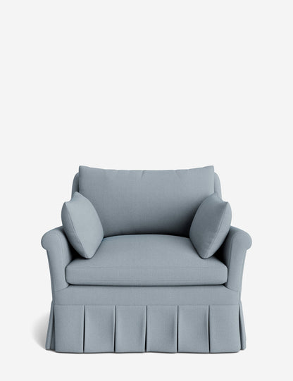 Portola Rolled Arm Pleated Accent Chair