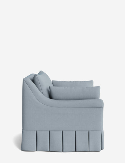 Portola Rolled Arm Pleated Accent Chair