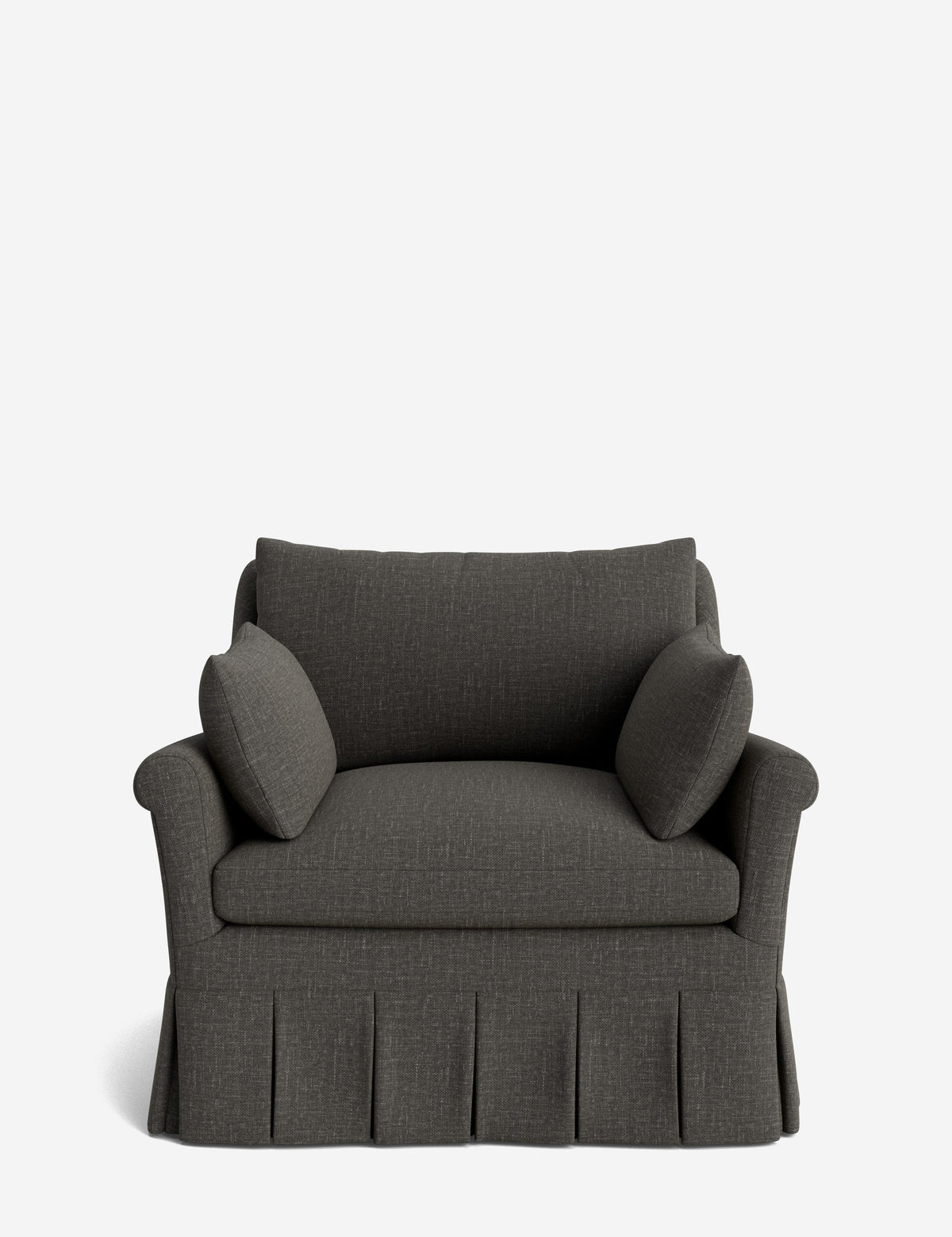 Portola Rolled Arm Pleated Accent Chair