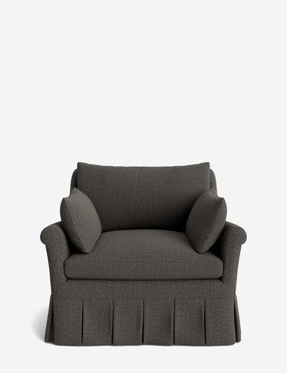 Portola Rolled Arm Pleated Accent Chair