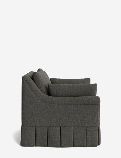 Portola Rolled Arm Pleated Accent Chair