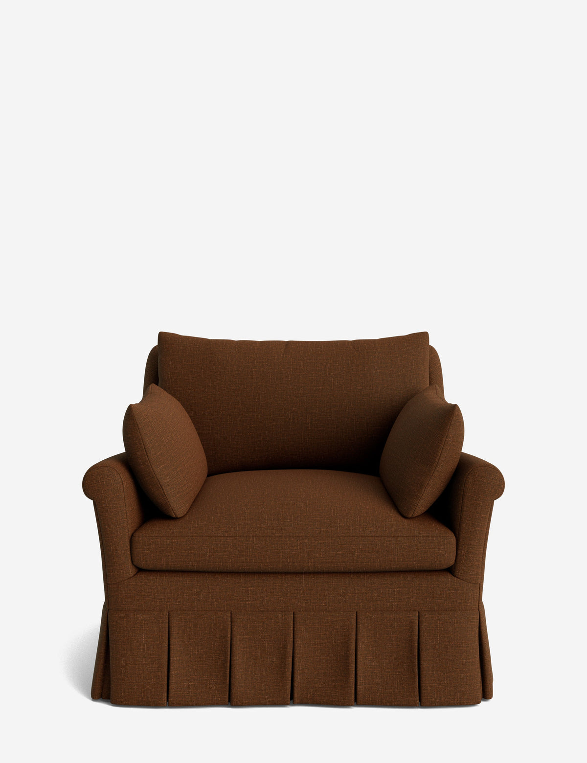 Portola Rolled Arm Pleated Accent Chair