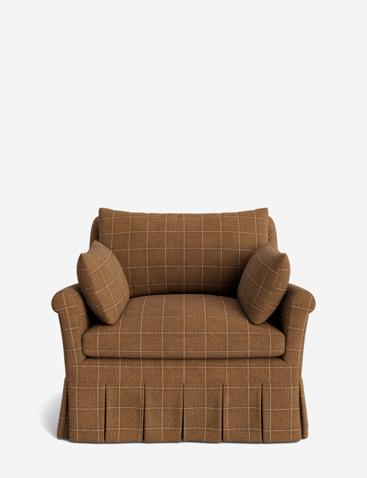 Portola Rolled Arm Pleated Accent Chair