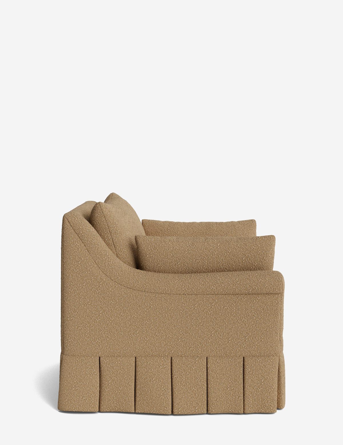 Portola Rolled Arm Pleated Accent Chair