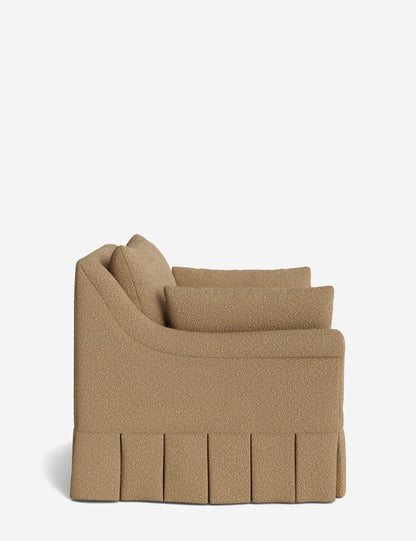 Portola Rolled Arm Pleated Accent Chair
