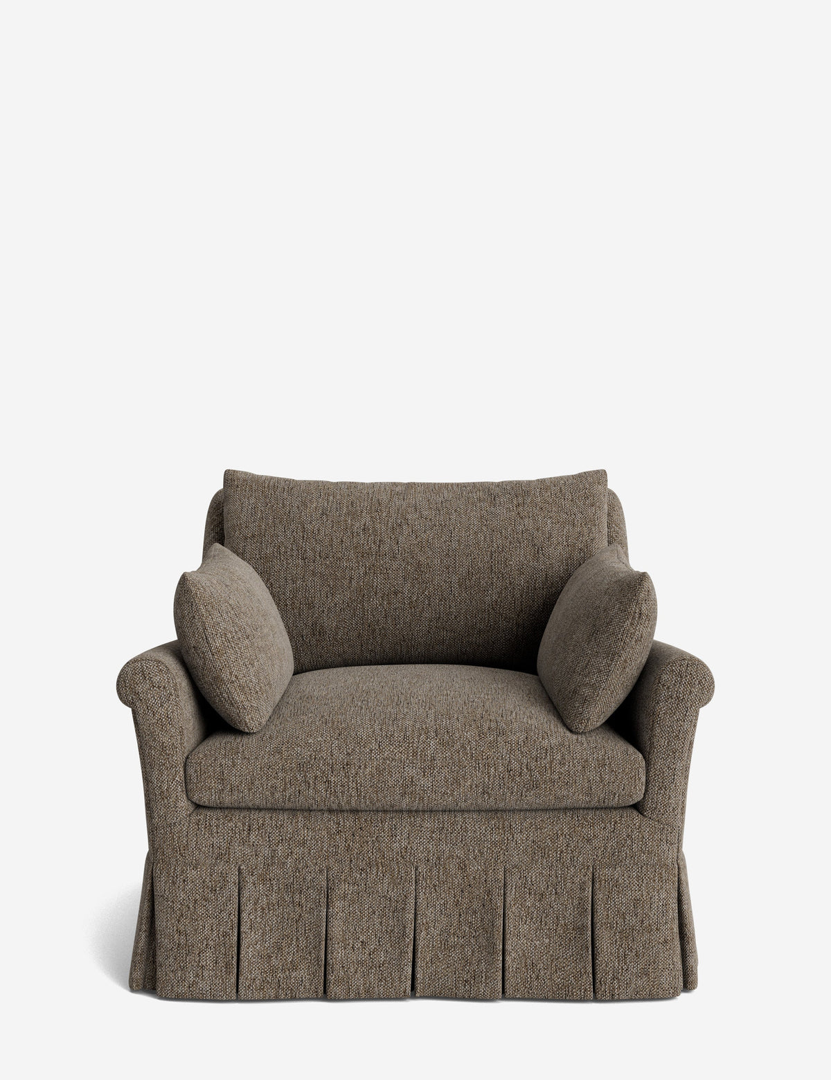 Portola Rolled Arm Pleated Accent Chair
