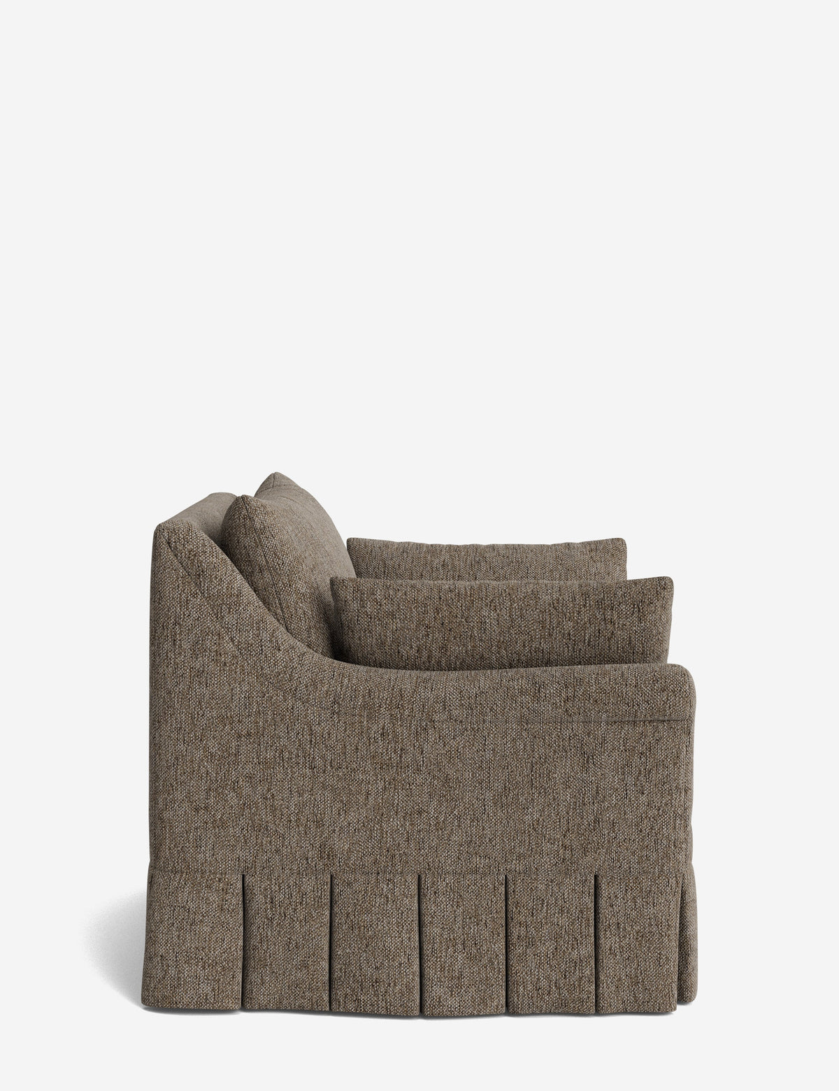Portola Rolled Arm Pleated Accent Chair