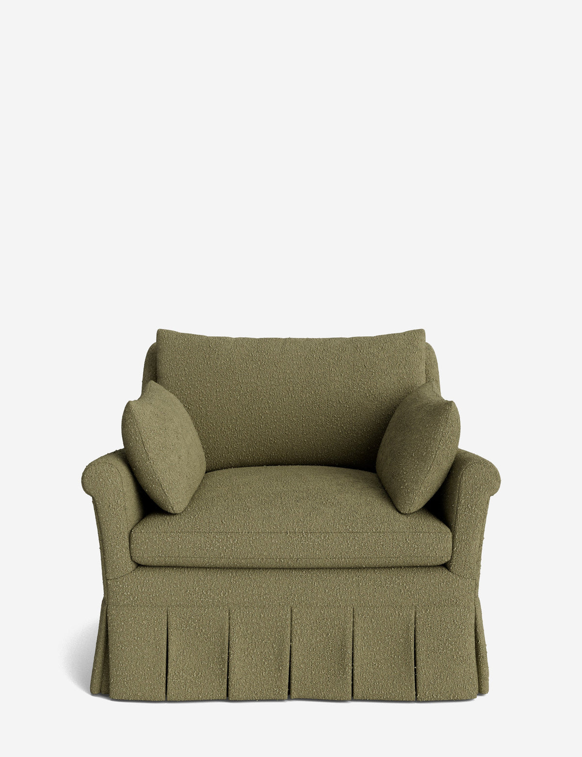 Portola Rolled Arm Pleated Accent Chair