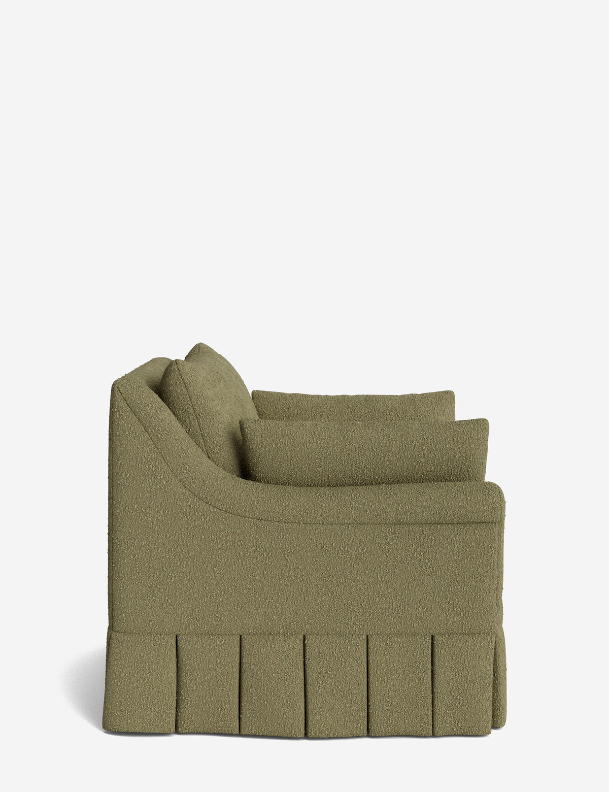 Portola Rolled Arm Pleated Accent Chair