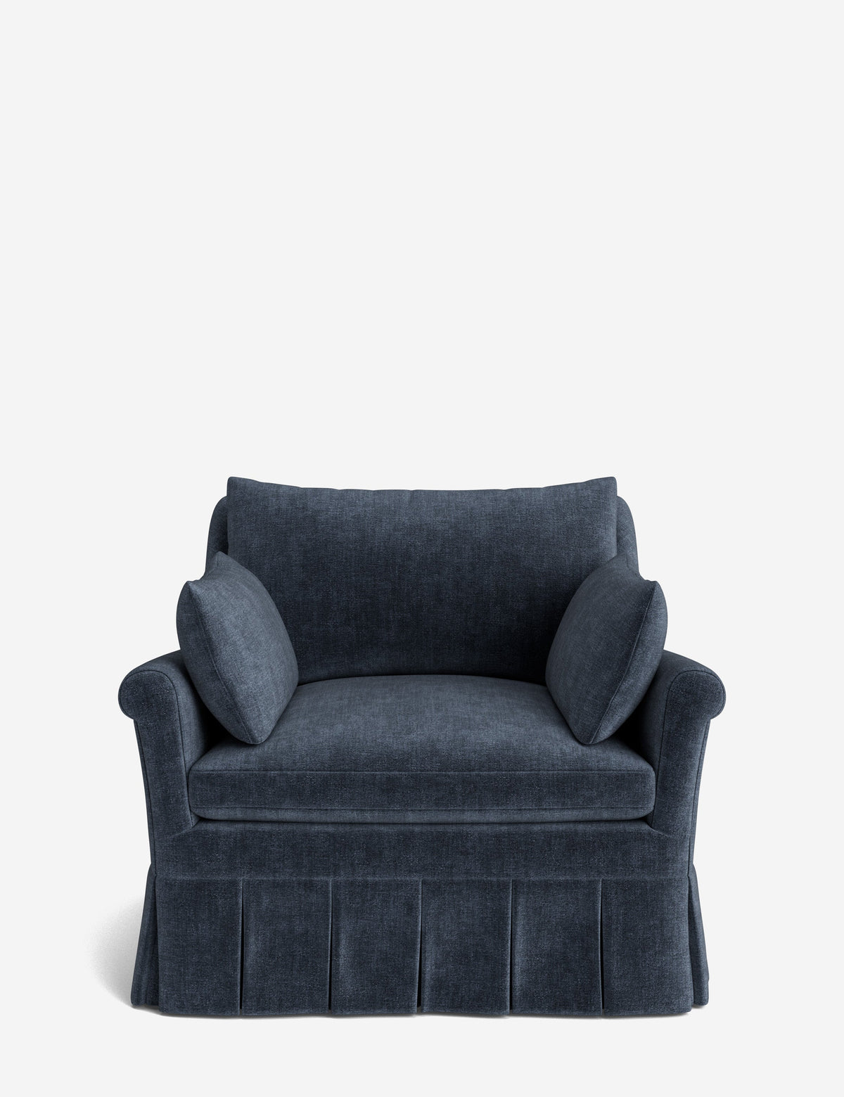 Portola Rolled Arm Pleated Accent Chair