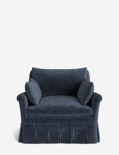 Portola Rolled Arm Pleated Accent Chair