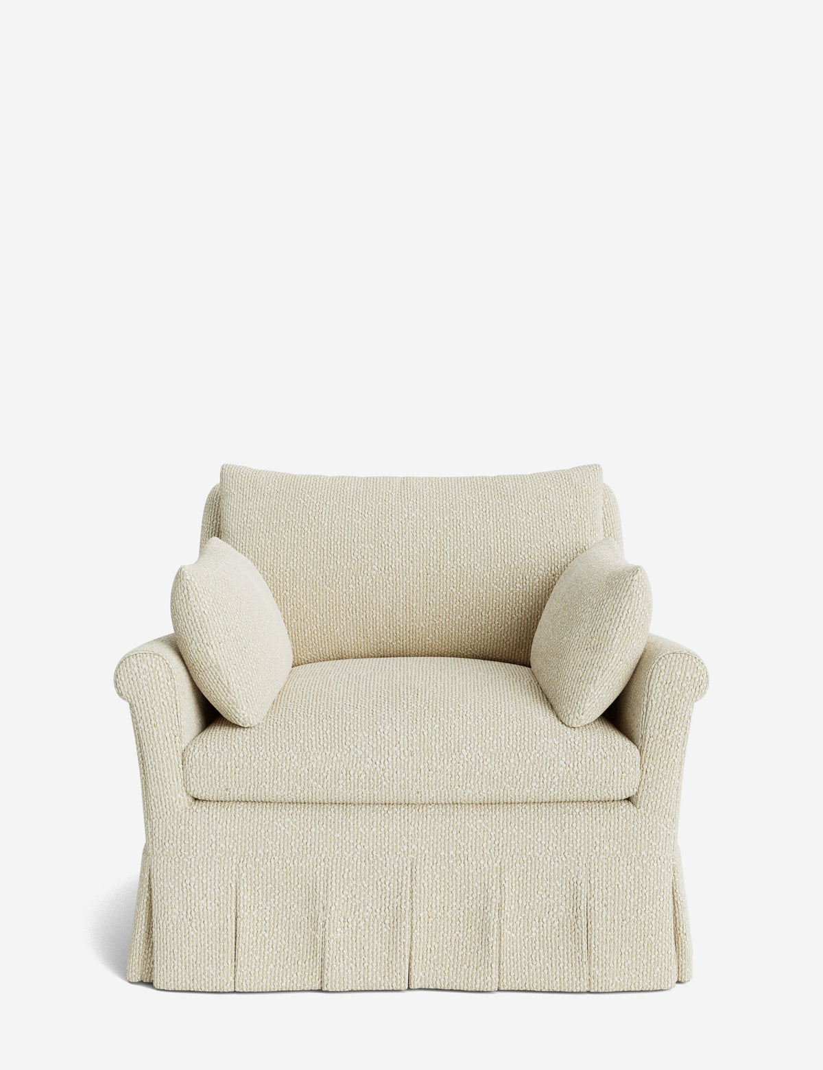 Portola Rolled Arm Pleated Accent Chair