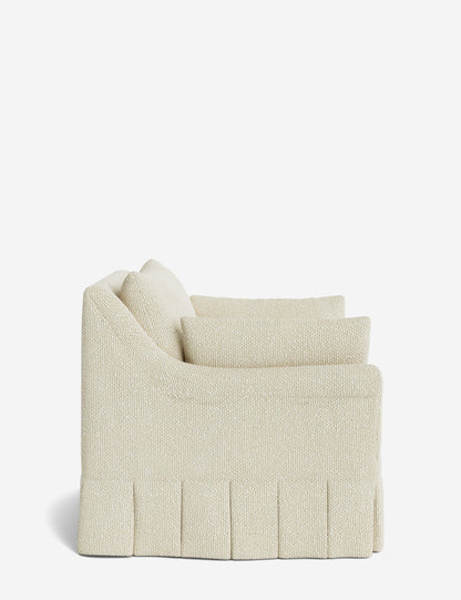 Portola Rolled Arm Pleated Accent Chair