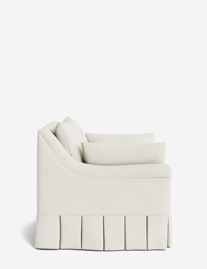 Portola Rolled Arm Pleated Accent Chair