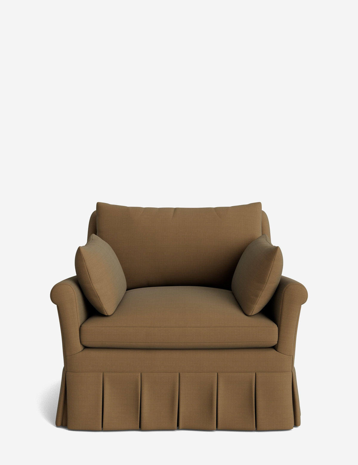 Portola Rolled Arm Pleated Accent Chair
