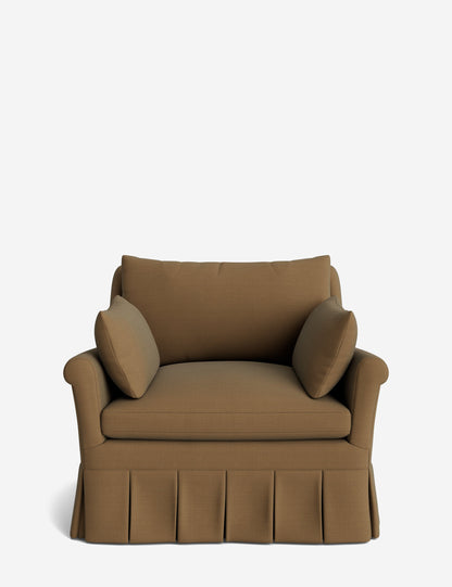 Portola Rolled Arm Pleated Accent Chair