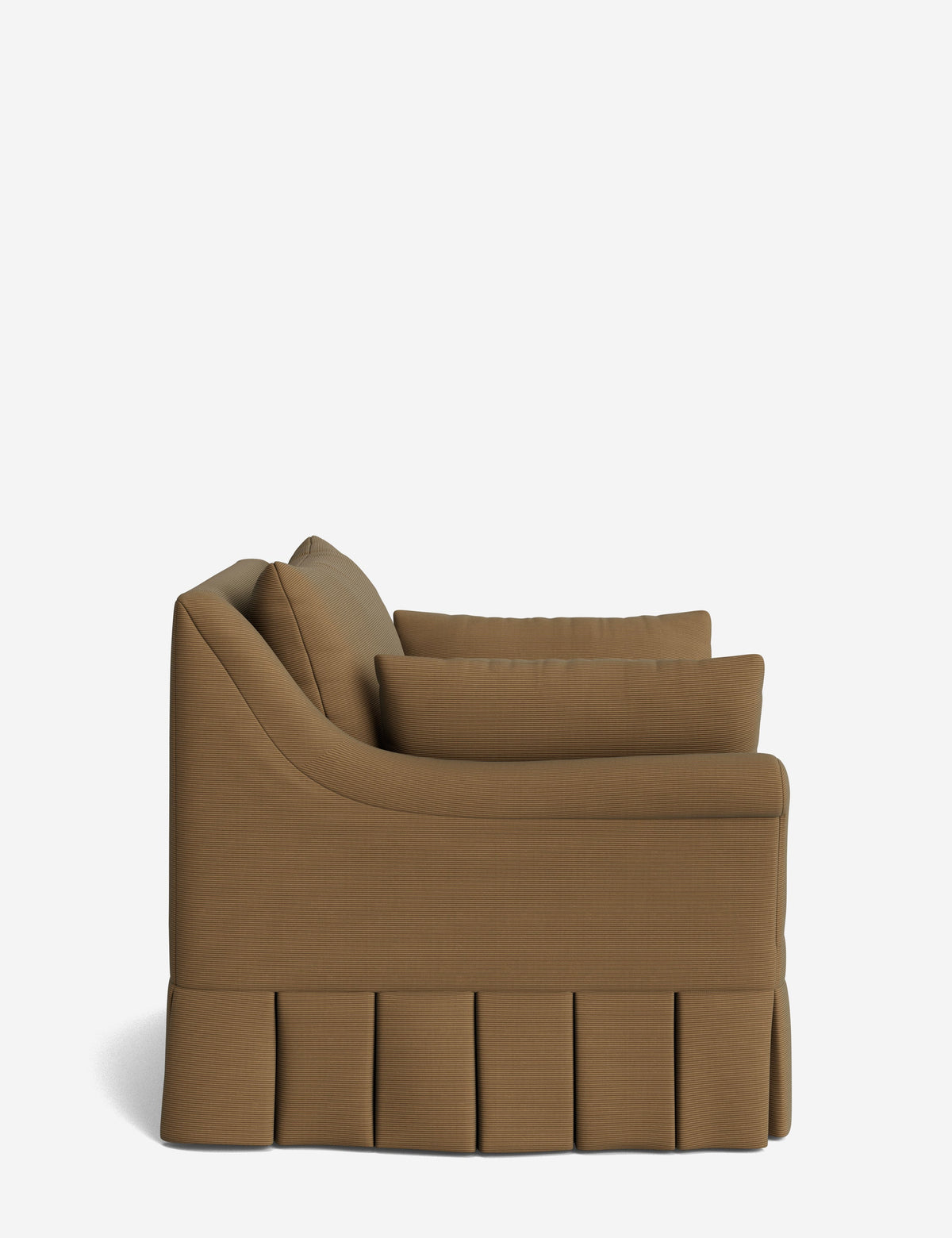 Portola Rolled Arm Pleated Accent Chair