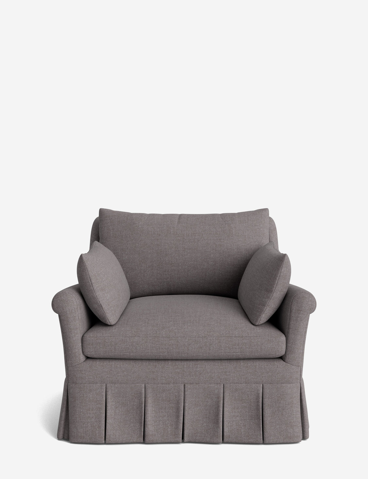 Portola Rolled Arm Pleated Accent Chair