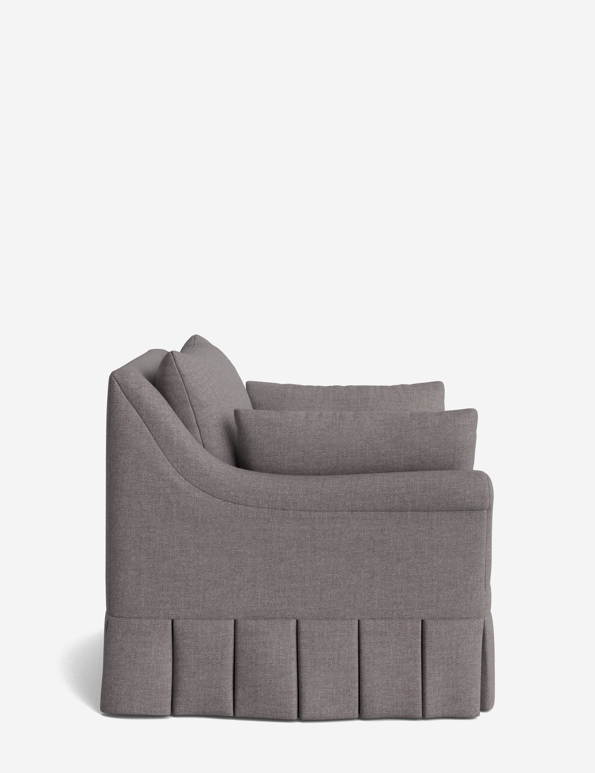 Portola Rolled Arm Pleated Accent Chair