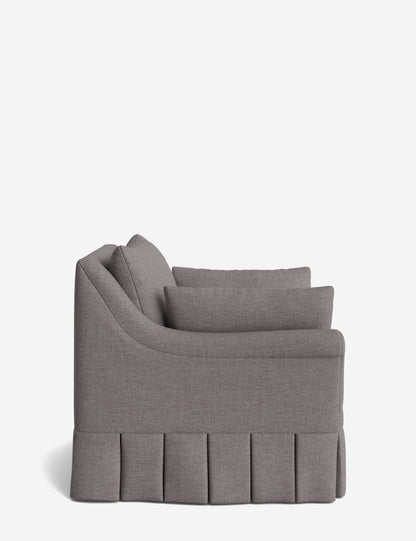 Portola Rolled Arm Pleated Accent Chair