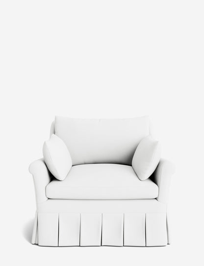 Portola Rolled Arm Pleated Accent Chair