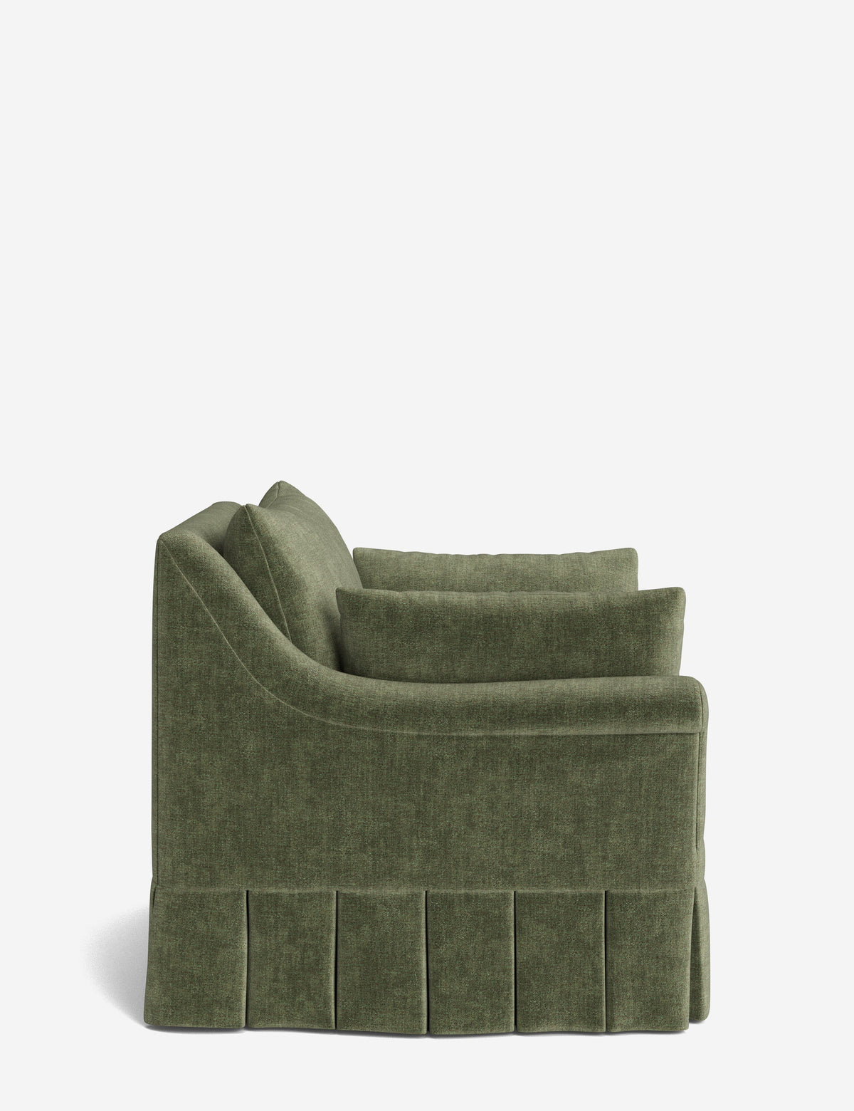Portola Rolled Arm Pleated Accent Chair