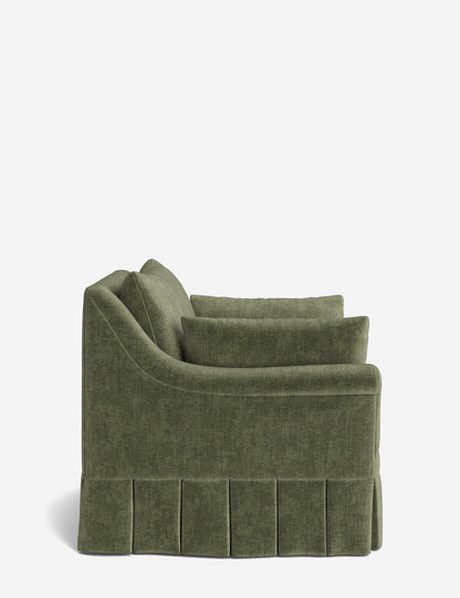 Portola Rolled Arm Pleated Accent Chair