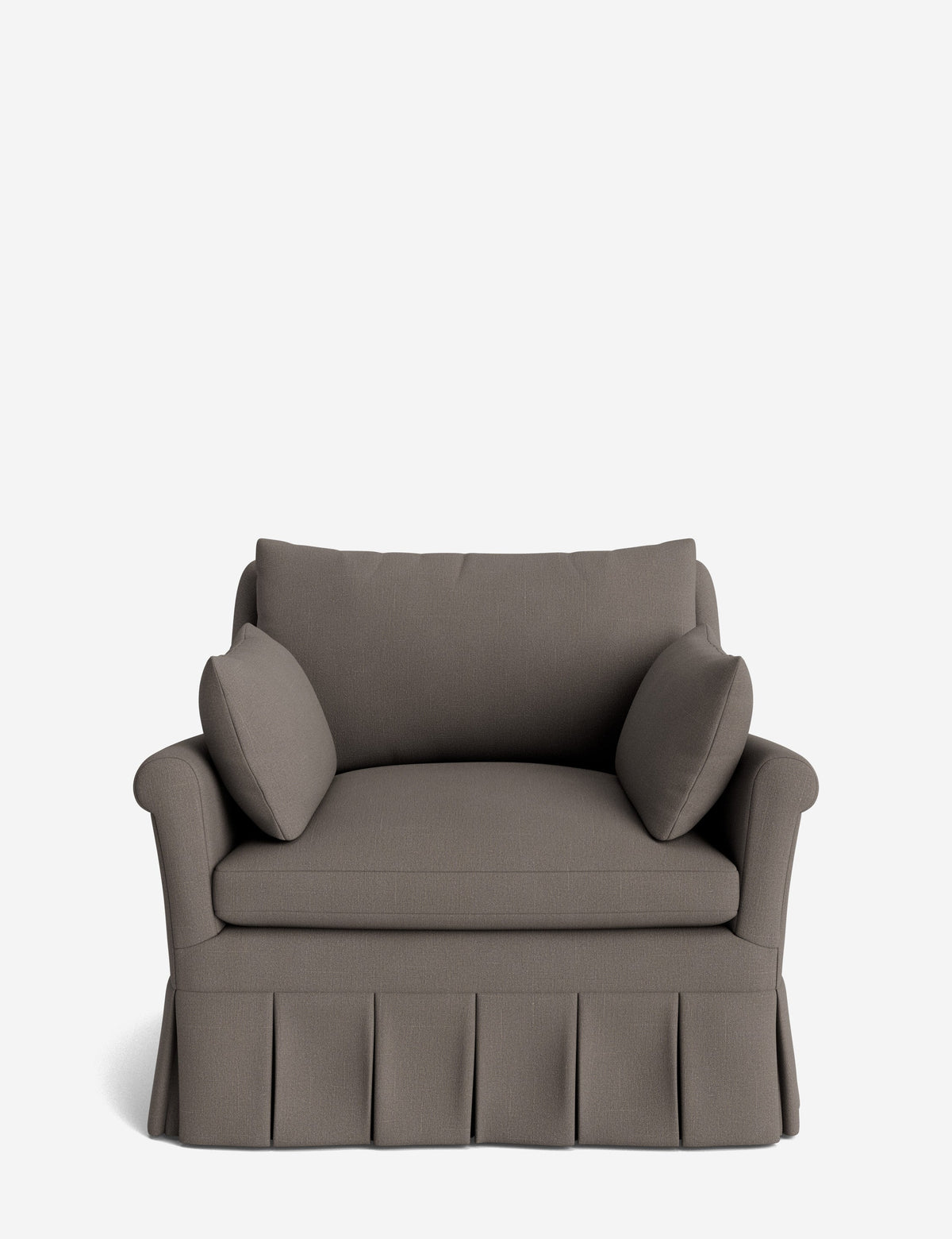 Portola Rolled Arm Pleated Accent Chair
