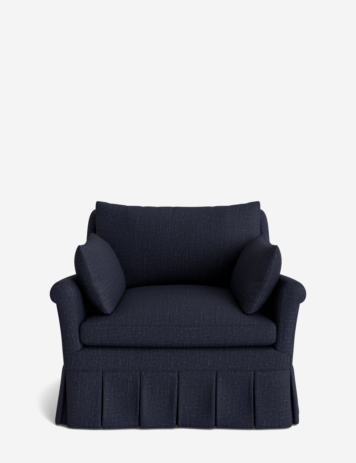 Portola Rolled Arm Pleated Accent Chair
