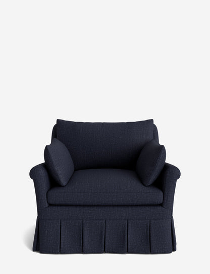 Portola Rolled Arm Pleated Accent Chair