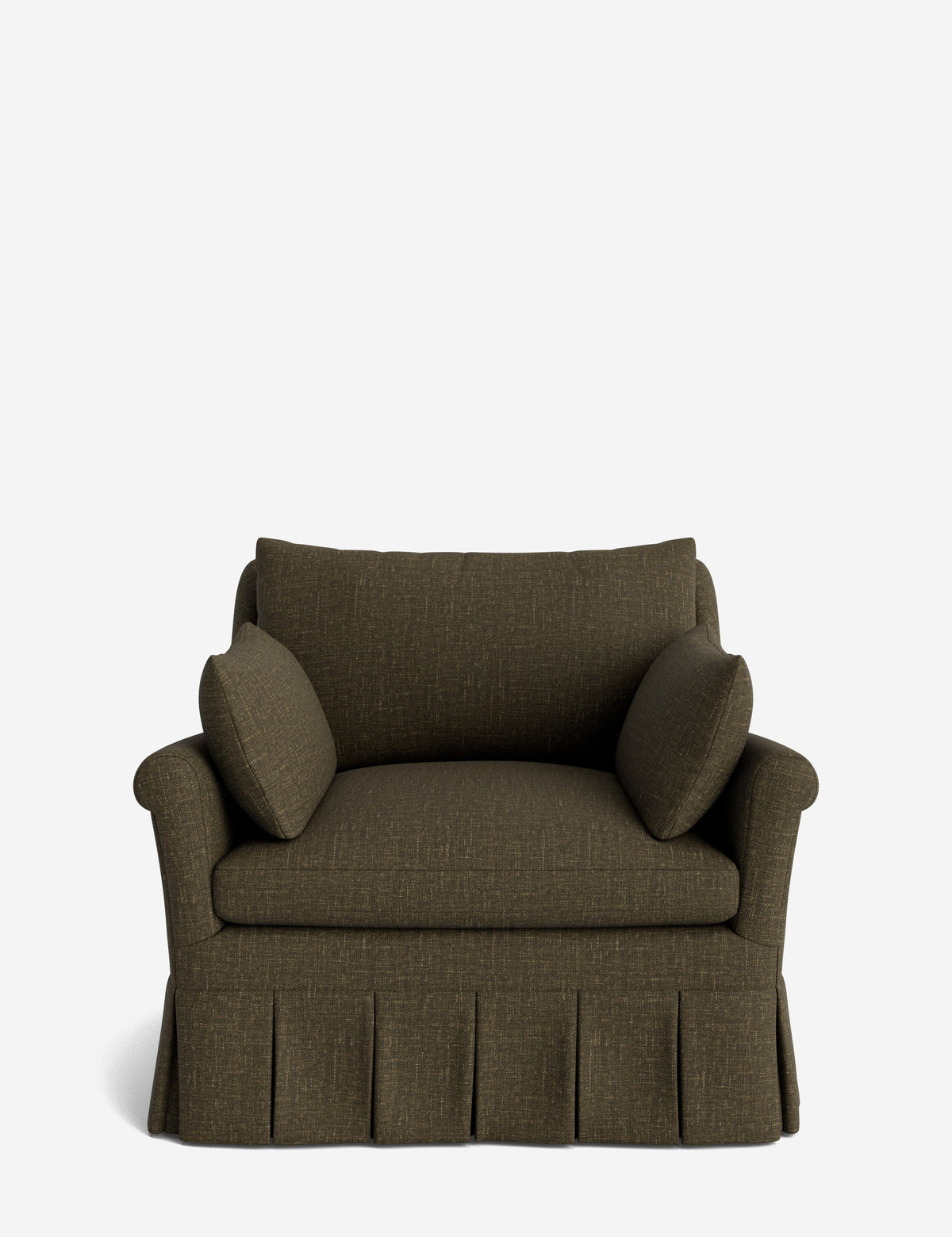 Portola Rolled Arm Pleated Accent Chair