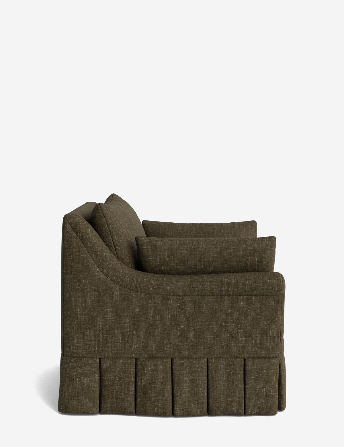 Portola Rolled Arm Pleated Accent Chair
