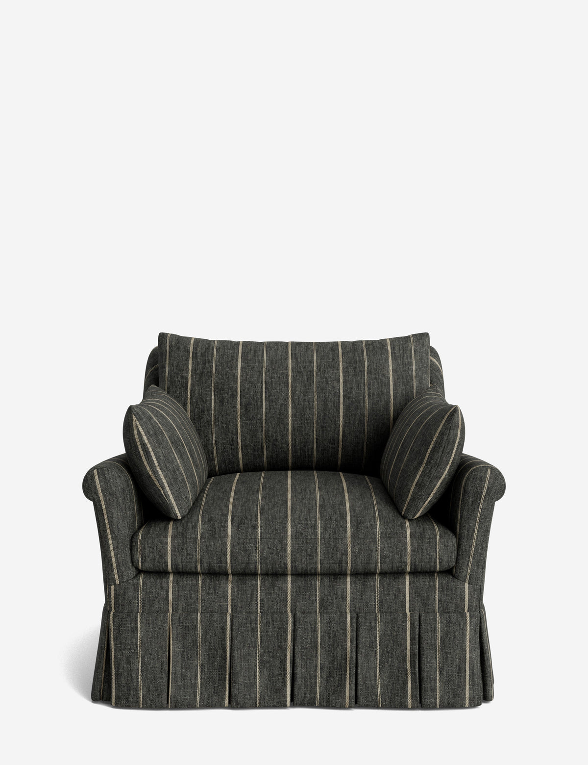 Portola Rolled Arm Pleated Accent Chair