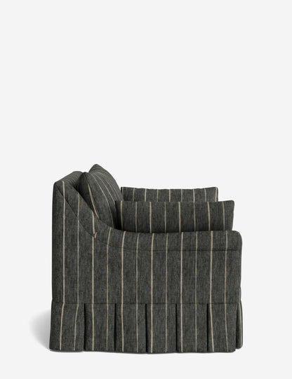 Portola Rolled Arm Pleated Accent Chair