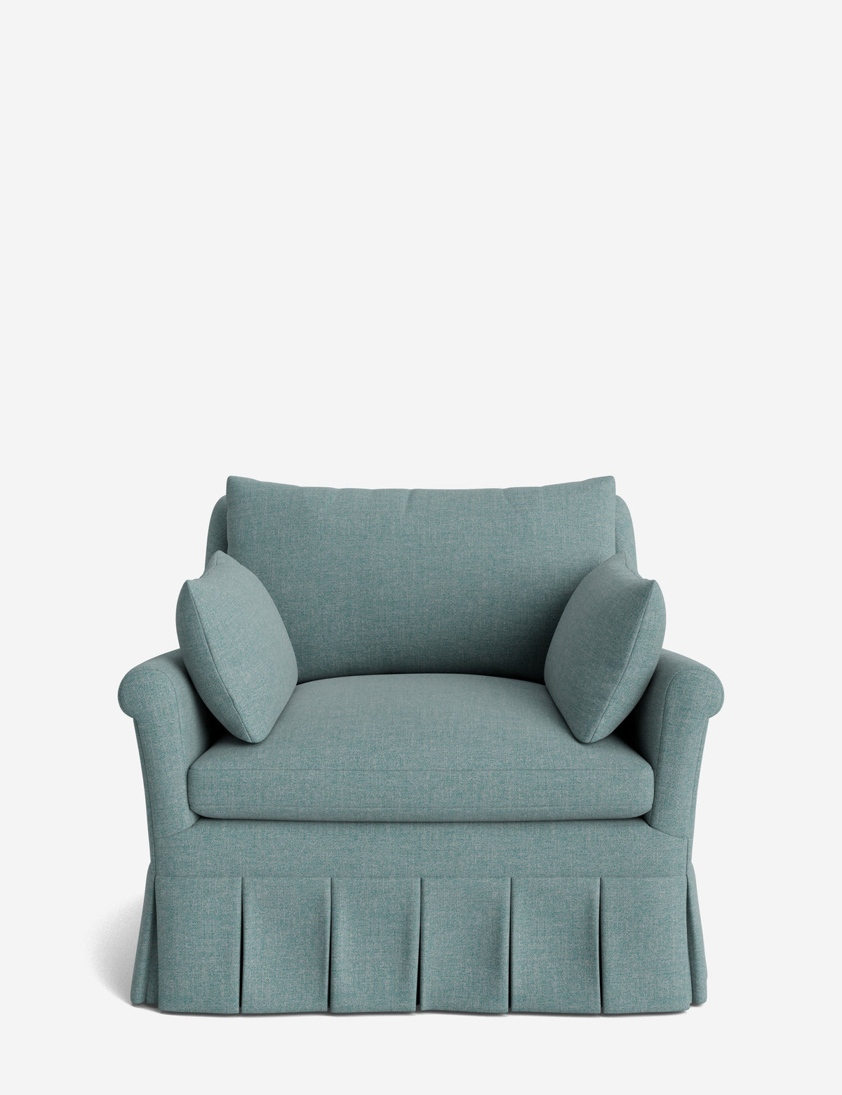 Portola Rolled Arm Pleated Accent Chair